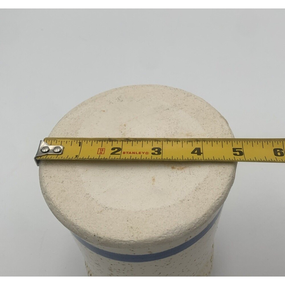 Vintage Studio Art Pottery Utensil Pot Hand Thrown Stoneware - Picture 9 of 9